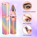 2 in 1 Eyebrow Trimmer & Facial Hair Remover | Rechargeable | Imported