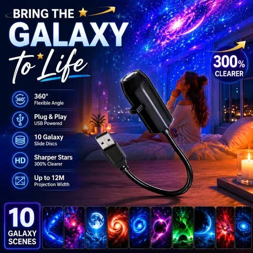 Plug-and-Play HD Star Projector 10 Discs