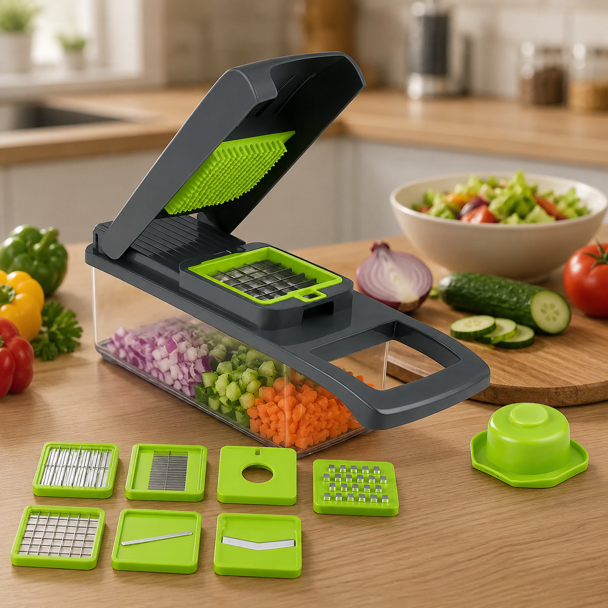 16-in-1 Vegetable Cutter – Multifunctional Chopper & Slicer Set