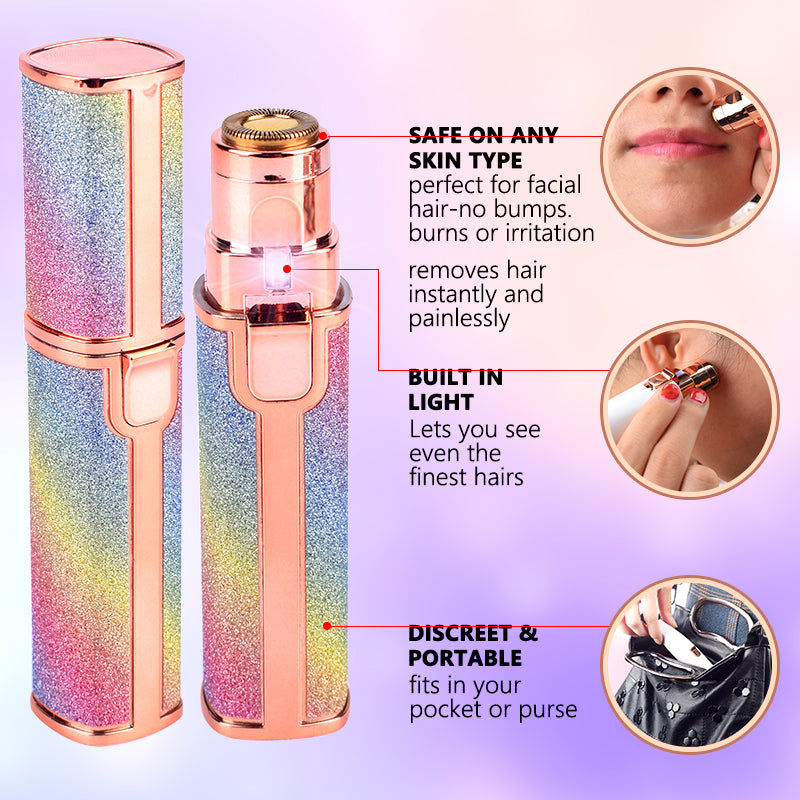 2 in 1 Eyebrow Trimmer & Facial Hair Remover | Rechargeable | Imported