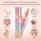 2 in 1 Eyebrow Trimmer & Facial Hair Remover | Rechargeable | Imported