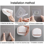 Soap Holder 3pcs Set with Lid Drain Bathroom Soap Dish No Drill Soap Box Organizer
