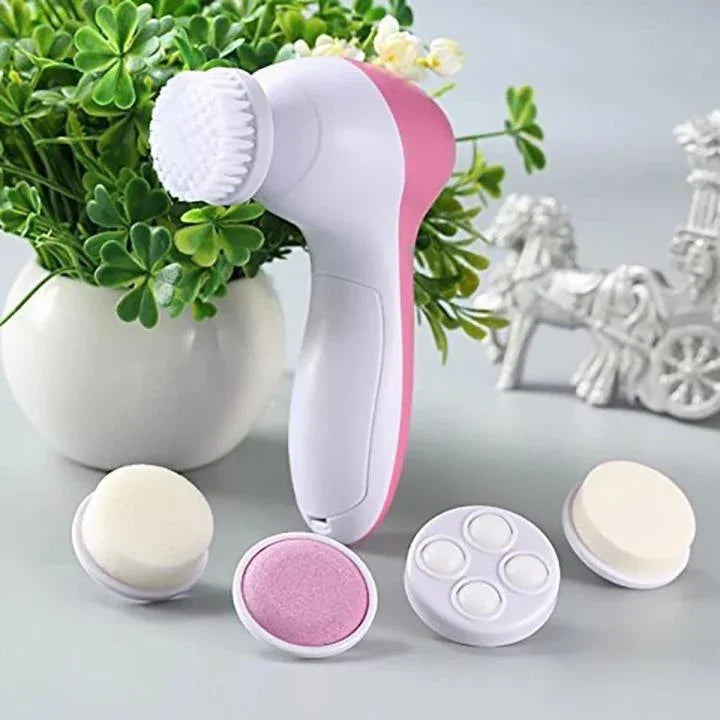 5-in-1 Electric Face Cleanser and Massaging Brush