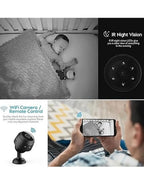 A9 Mini WiFi IP Security Camera 1080p for Monitoring Child & Home Security
