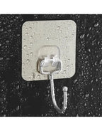 10 Pcs Strong Adhesive Hooks for Hanging | Sticky Hooks for Walls & Tiles
