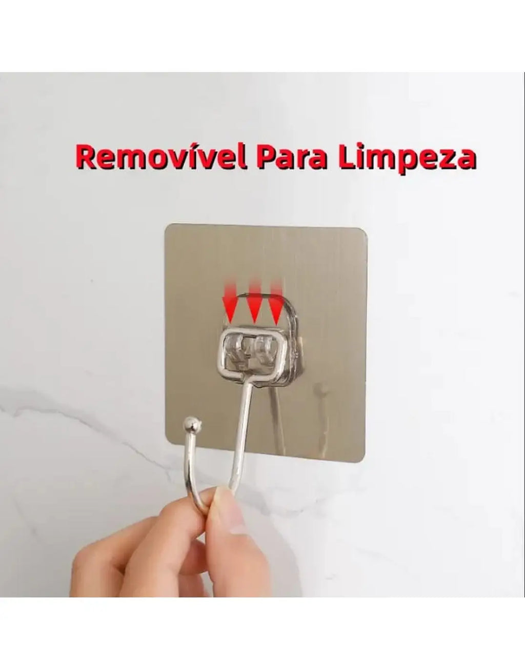 10 Pcs Strong Adhesive Hooks for Hanging | Sticky Hooks for Walls & Tiles