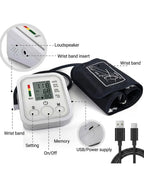 Arm Style Digital Blood Pressure Monitor Machine – Best BP Apparatus for Home & Clinic Use