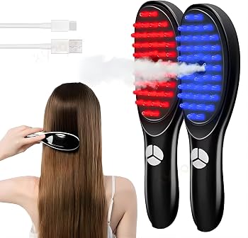 Electric LED Hair Brush – Comfortable Scalp Massage & Hair Care