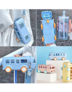 Adorable Bus Design School Water Bottle for Kids – Safe, Fun & Easy to Carry