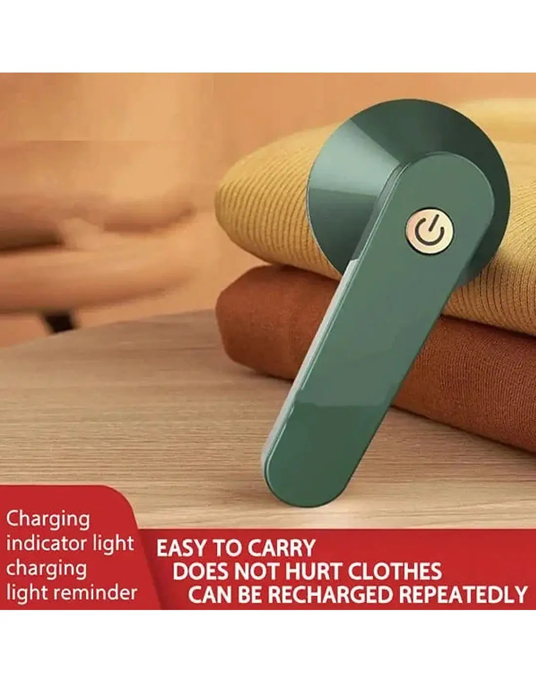 Rechargeable Electric Lint Remover for Clothes - Fabric Shaver, Fuzz Cleaner & Hair Ball Trimmer