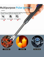 USB Rechargeable Electric Kitchen Lighter for Gas Stove & Outdoor BBQ Grilling