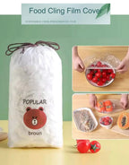 Disposable Food Cover Plastic Wraps - 100 Pieces