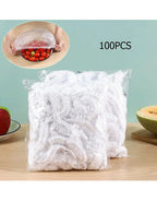 Disposable Food Cover Plastic Wraps - 100 Pieces