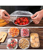 Disposable Food Cover Plastic Wraps - 100 Pieces
