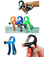 Adjustable 5–60kg Hand Grip Strengthener with Counter for Exercise & Training