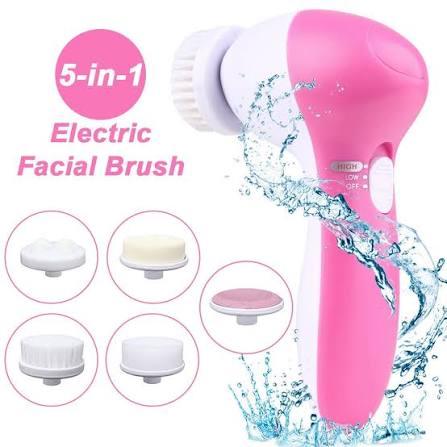 5-in-1 Electric Face Cleanser and Massaging Brush