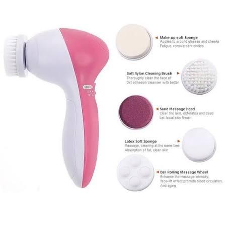 5-in-1 Electric Face Cleanser and Massaging Brush