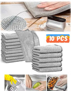 Pack of 10 Kitchen Steel Mesh Wire Dishwasher Cleaning Cloth