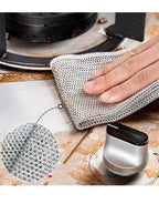Pack of 10 Kitchen Steel Mesh Wire Dishwasher Cleaning Cloth