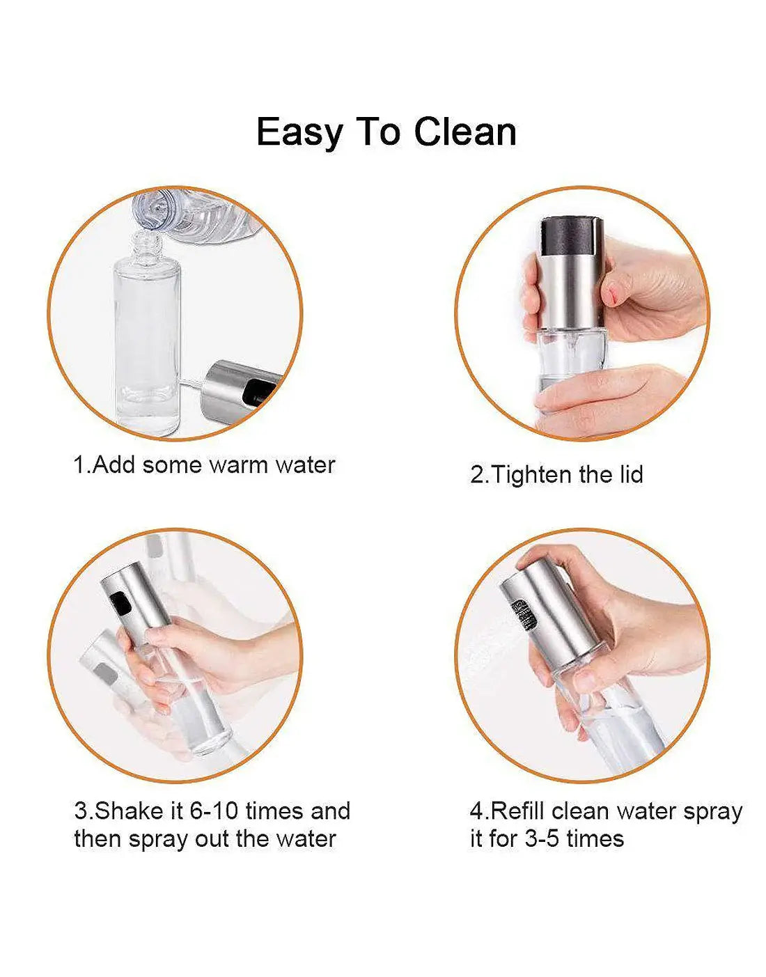 100ml Edible Cooking Oil Spray Bottle for Kitchen Use