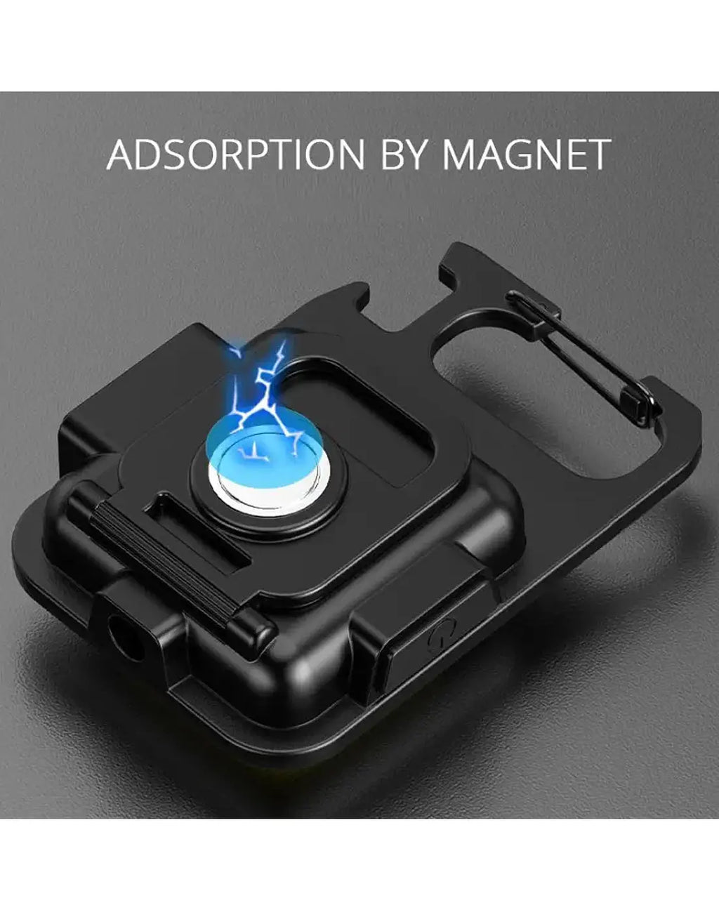 COB Rechargeable Pocket Keychain Flashlight with Bottle Opener & Magnet Base