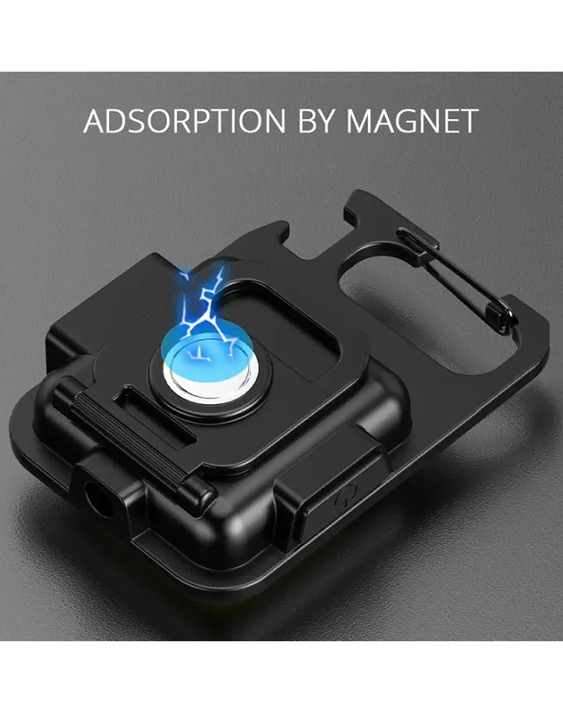 COB Rechargeable Pocket Keychain Flashlight with Bottle Opener & Magnet Base