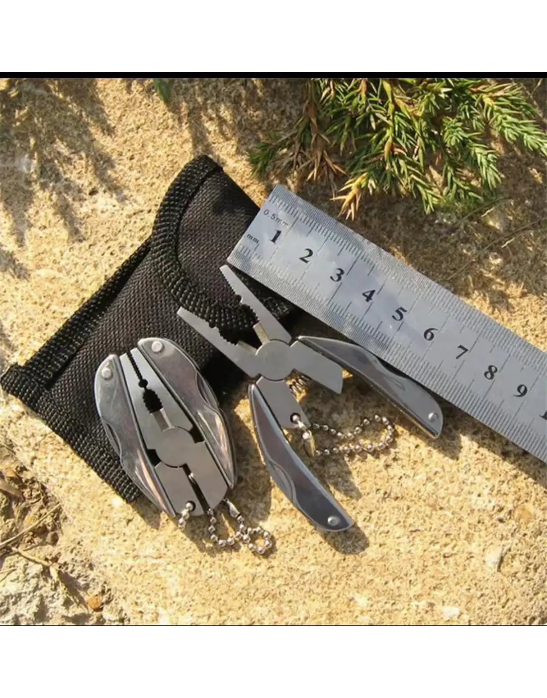 Stainless Steel Outdoor Multi-Tools Plier Knife | Multi Tool Keychain for Camping, Hiking & Everyday Use