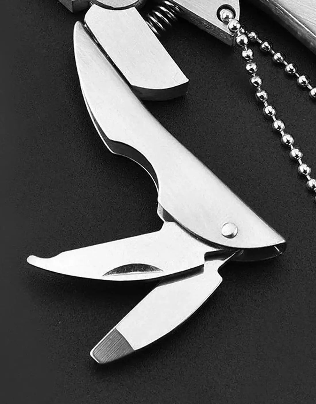 Stainless Steel Outdoor Multi-Tools Plier Knife | Multi Tool Keychain for Camping, Hiking & Everyday Use