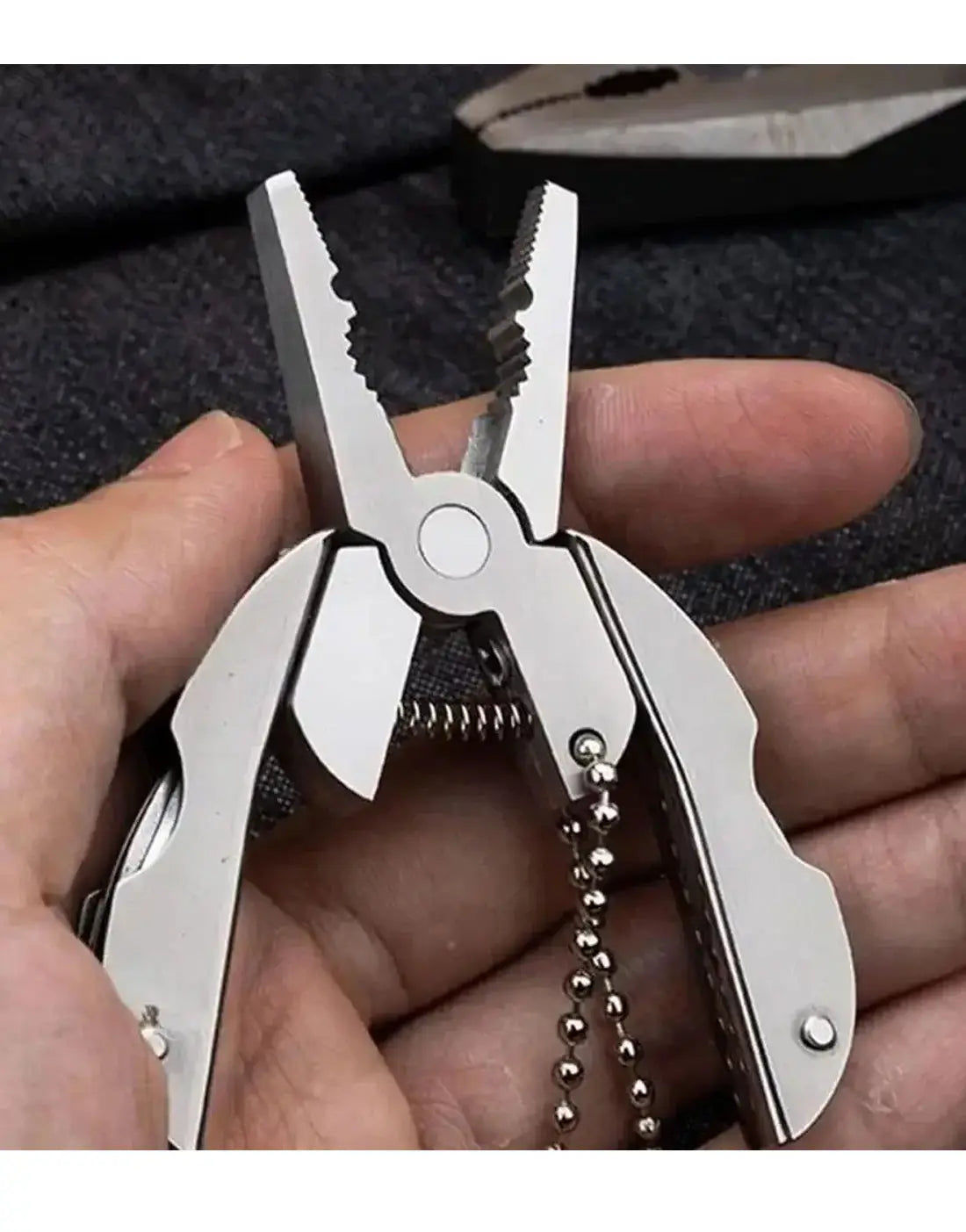 Stainless Steel Outdoor Multi-Tools Plier Knife | Multi Tool Keychain for Camping, Hiking & Everyday Use