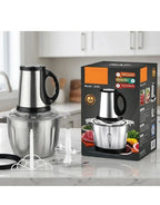 3L Food Processor, Vegetable & Meat Chopper, Qeema Machine – Stainless Steel Bowl 1000W