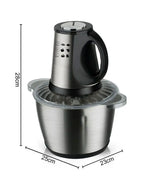 3L Food Processor, Vegetable & Meat Chopper, Qeema Machine – Stainless Steel Bowl 1000W