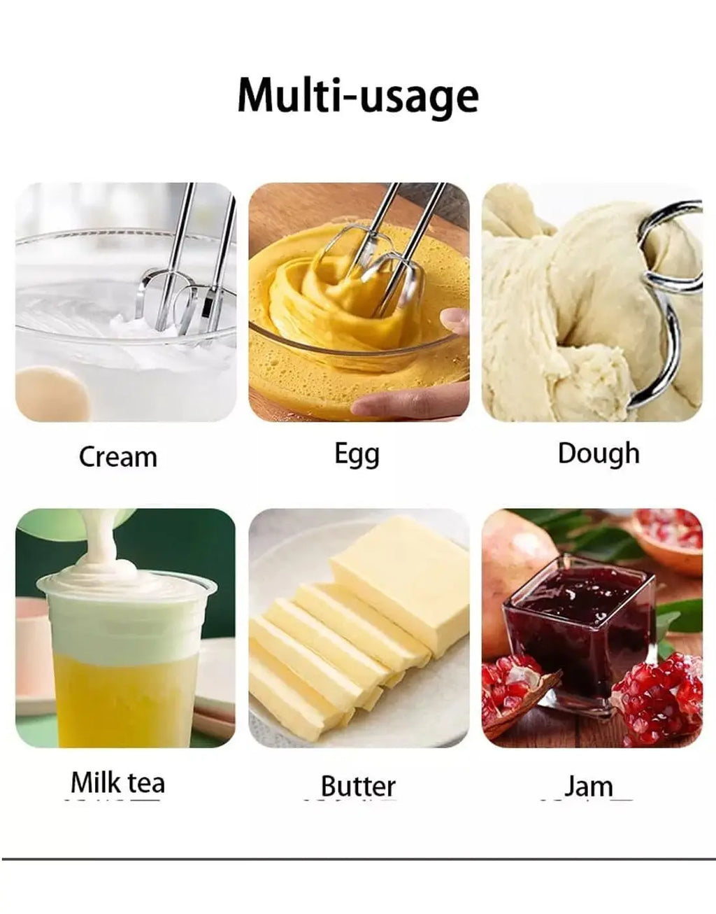 Scarlett Electric Hand Mixer/Beater For Egg, Cream & Dough