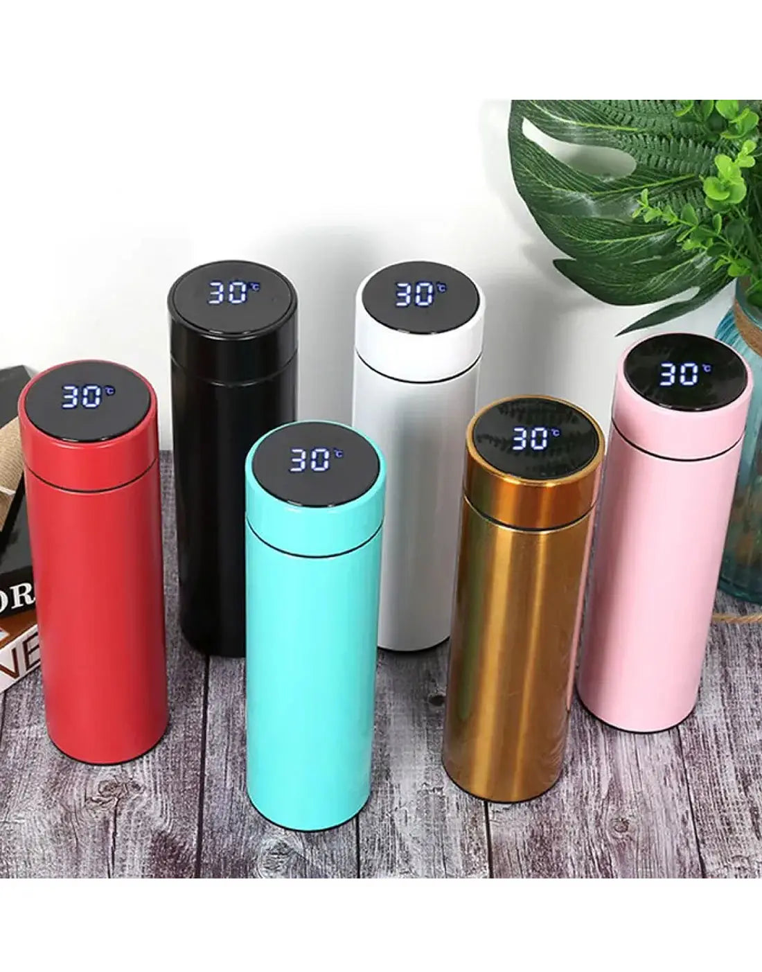 LED Temperature Display Water Bottle 500ml | Stainless Steel Vacuum Insulated Thermos