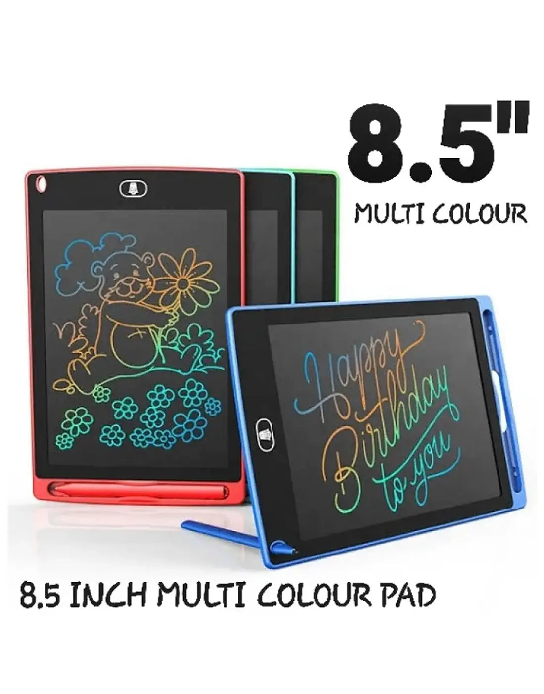 Kids Learning Gift Pack – 8.5' LCD Writing Tablet + 4 Sank Magic Reusable Practice Copybooks