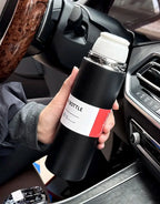 3 Cup Double-Layer Stainless Steel Vacuum Flask Set - 500ml