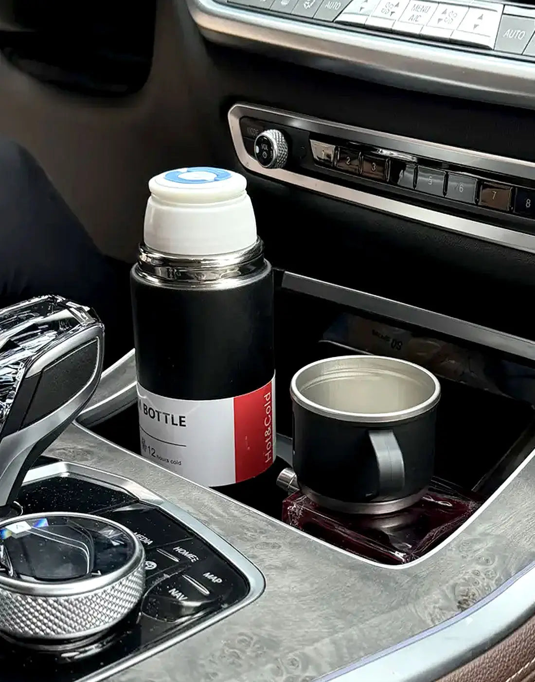 3 Cup Double-Layer Stainless Steel Vacuum Flask Set - 500ml