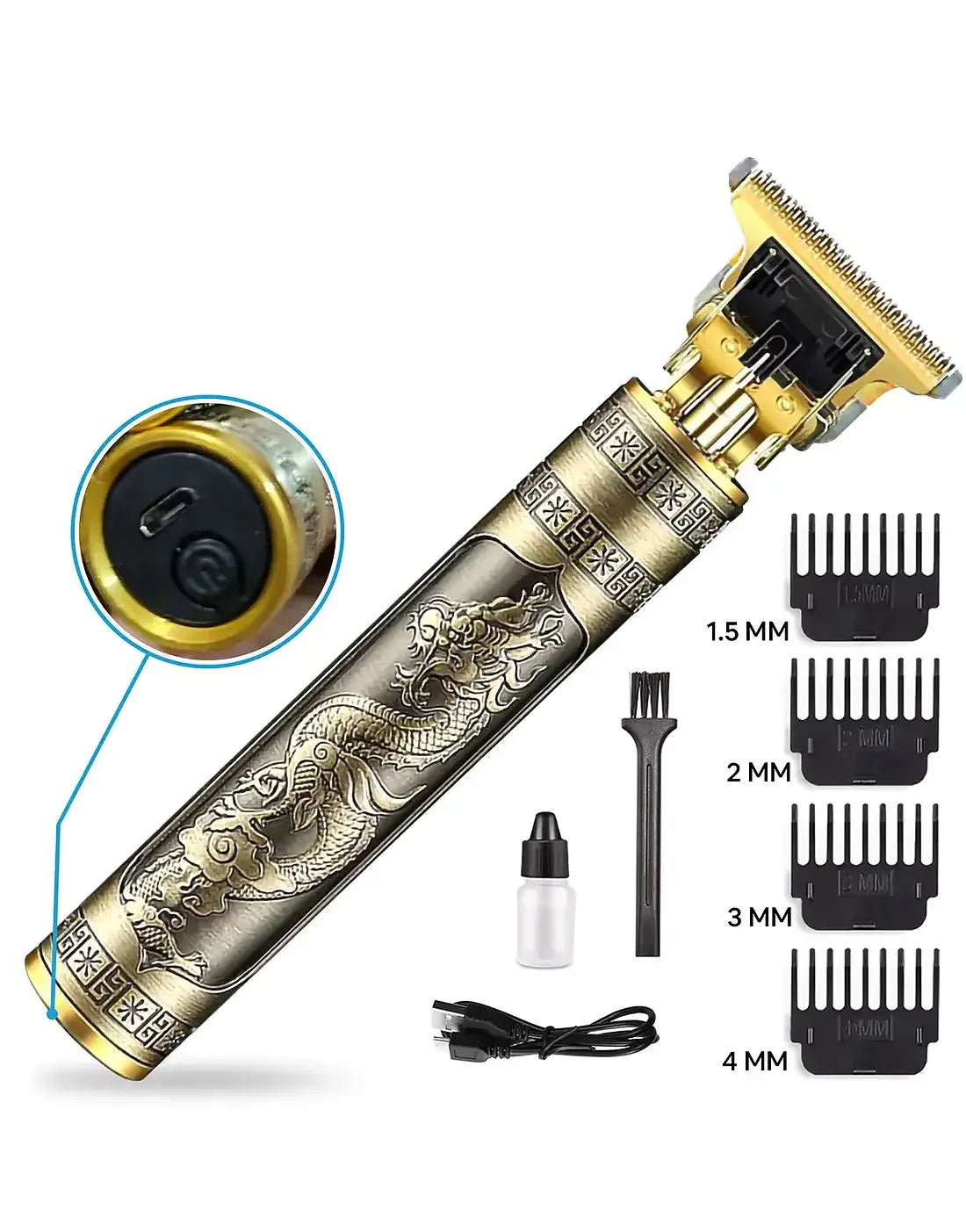 Professional Vintage T9 Trimmer – Cordless Hair Clipper & Shaving Machine for Men