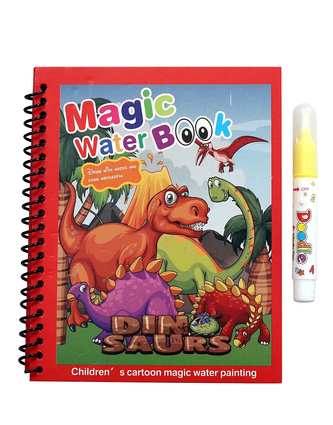 Magic Water Painting Coloring Book with Magic Water Pen